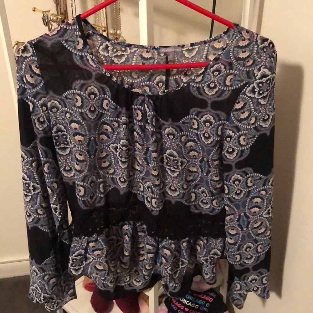 Charlotte Russe high-low Paisley too